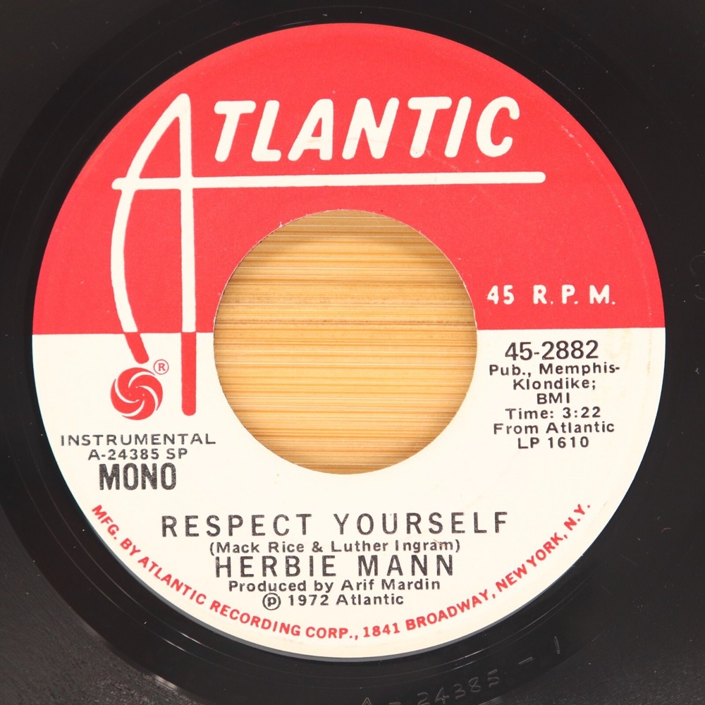 HERBIE MANN - RESPECT YOURSELF - JAZZ 45 PROMO ATLANTIC